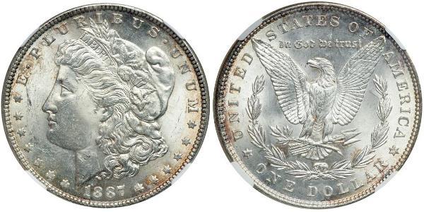 1 Доллар США (1776 - ) Серебро 