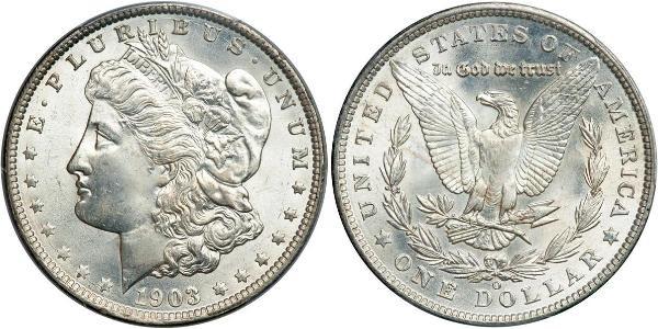 1 Доллар США (1776 - ) Серебро 