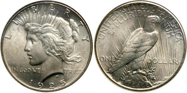 1 Доллар США (1776 - ) Серебро 