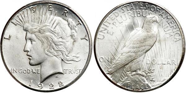 1 Доллар США (1776 - ) Серебро 
