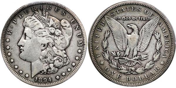 1 Доллар США (1776 - ) Серебро 
