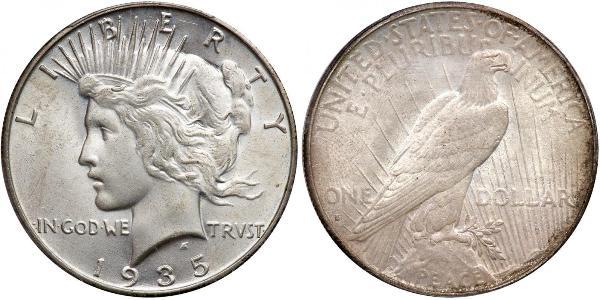 1 Доллар США (1776 - ) Серебро 