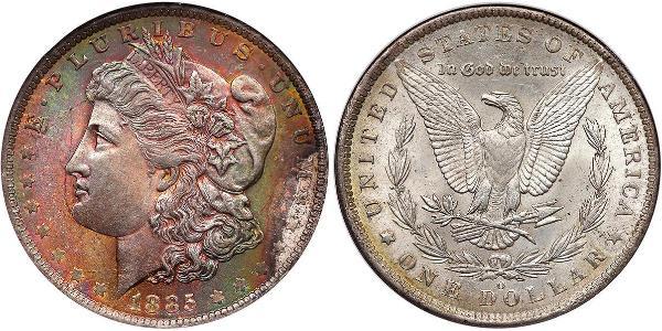 1 Доллар США (1776 - ) Серебро 