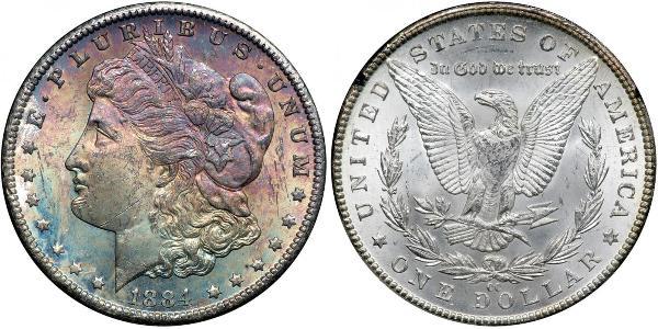 1 Доллар США (1776 - ) Серебро 