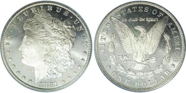 1 Доллар США (1776 - ) Серебро 