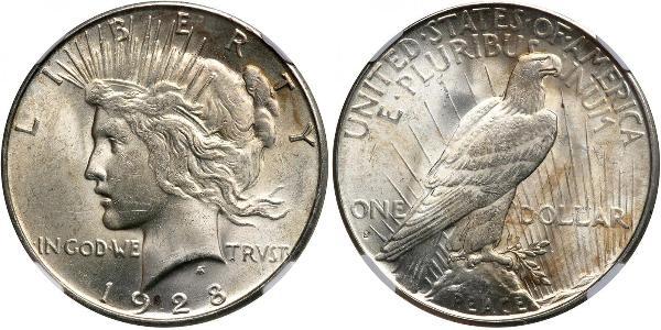1 Доллар США (1776 - ) Серебро 