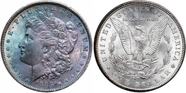 1 Доллар США (1776 - ) Серебро 