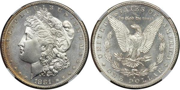 1 Доллар США (1776 - ) Серебро 
