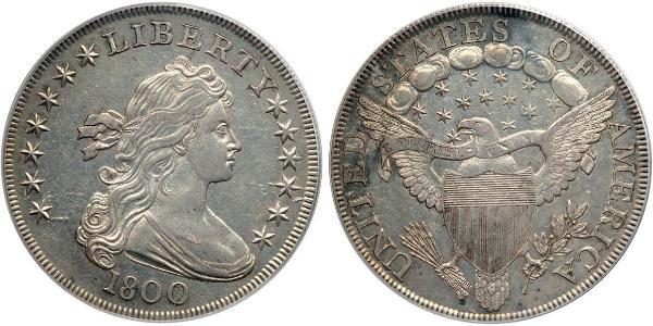 1 Доллар США (1776 - ) Серебро Anne Willing Bingham (1764-1801)
