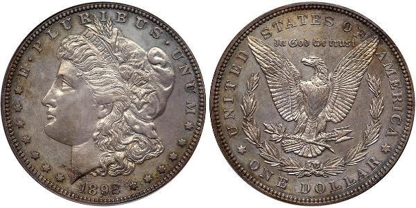 1 Доллар США (1776 - ) Серебро 