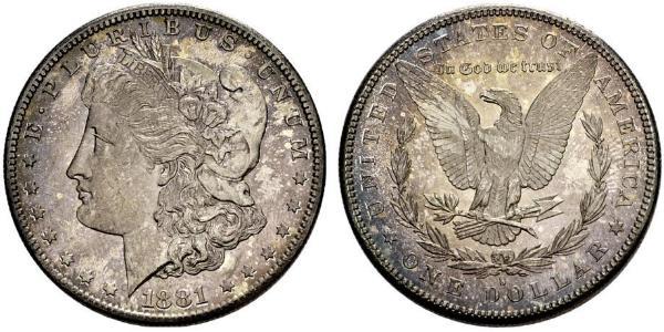 1 Доллар США (1776 - ) Серебро 