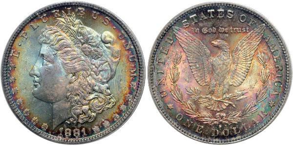 1 Доллар США (1776 - ) Серебро 