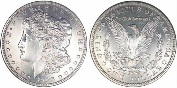 1 Доллар США (1776 - ) Серебро 