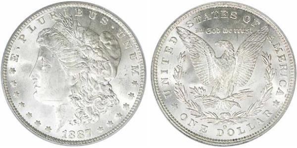 1 Доллар США (1776 - ) Серебро 