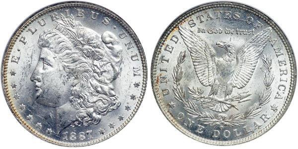 1 Доллар США (1776 - ) Серебро 