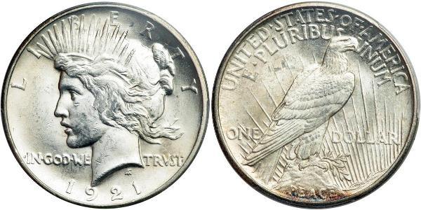 1 Доллар США (1776 - ) Серебро 