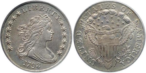 1 Доллар США (1776 - ) Серебро Anne Willing Bingham (1764-1801)