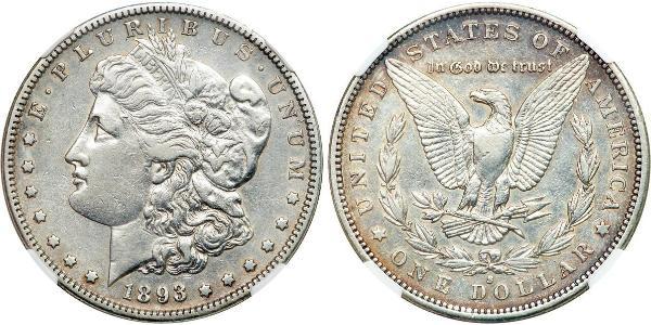 1 Доллар США (1776 - ) Серебро 