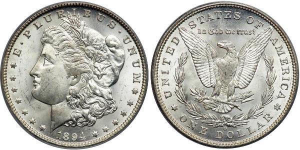1 Доллар США (1776 - ) Серебро 