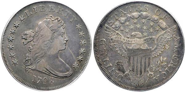 1 Доллар США (1776 - ) Серебро Anne Willing Bingham (1764-1801)
