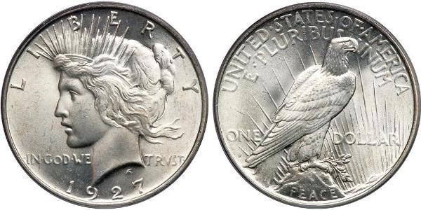 1 Доллар США (1776 - ) Серебро 