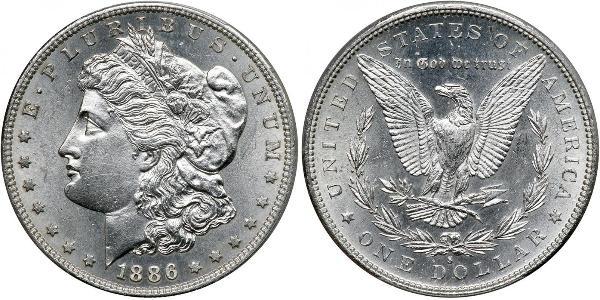 1 Доллар США (1776 - ) Серебро 