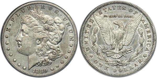 1 Доллар США (1776 - ) Серебро 