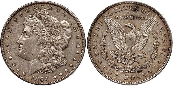 1 Доллар США (1776 - ) Серебро 