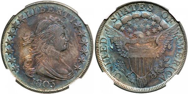 1 Доллар США (1776 - ) Серебро Anne Willing Bingham (1764-1801)