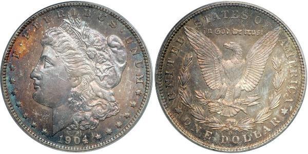 1 Доллар США (1776 - ) Серебро 