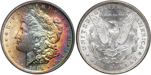 1 Доллар США (1776 - ) Серебро 