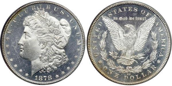 1 Доллар США (1776 - ) Серебро 