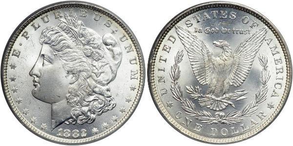 1 Доллар США (1776 - ) Серебро 