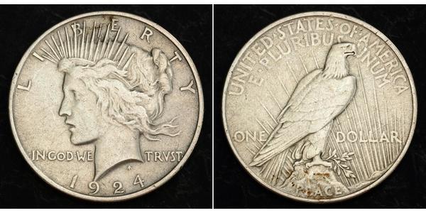 1 Доллар США (1776 - ) Серебро 