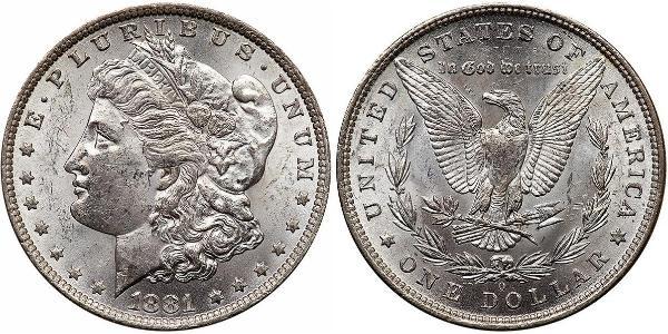 1 Доллар США (1776 - ) Серебро 