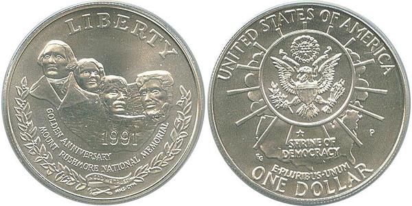1 Доллар США (1776 - ) Серебро 