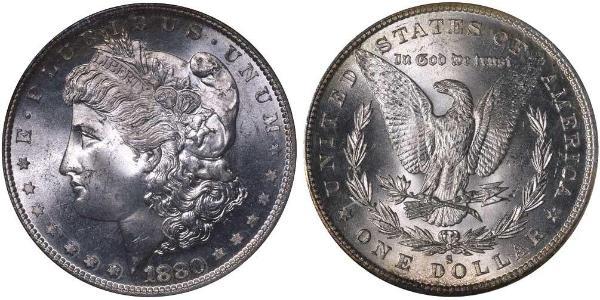 1 Доллар США (1776 - ) Серебро 