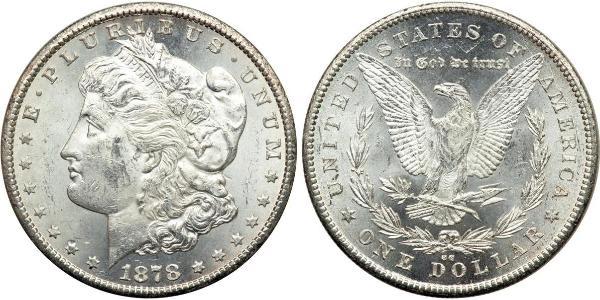 1 Доллар США (1776 - ) Серебро 