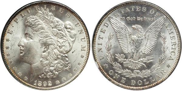 1 Доллар США (1776 - ) Серебро 