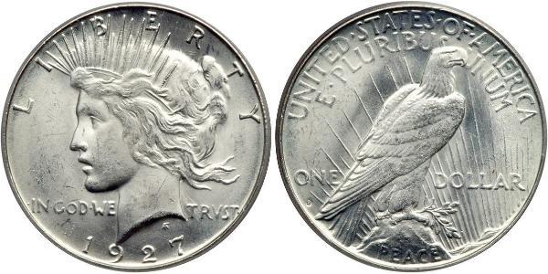 1 Доллар США (1776 - ) Серебро 