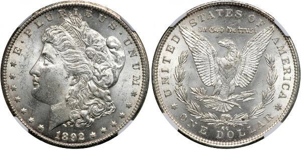 1 Доллар США (1776 - ) Серебро 