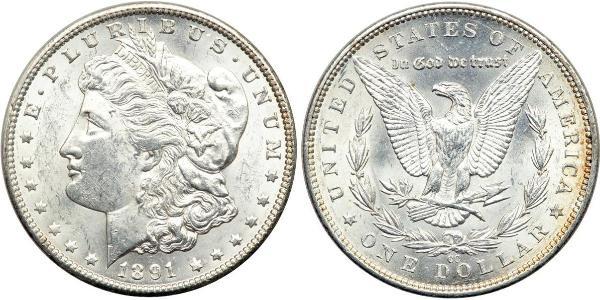 1 Доллар США (1776 - ) Серебро 