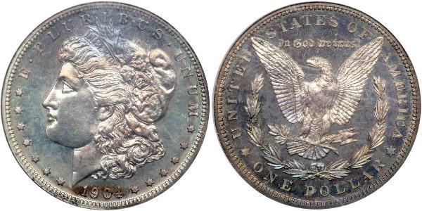 1 Доллар США (1776 - ) Серебро 