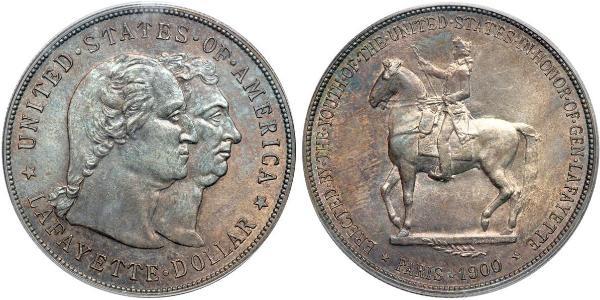 1 Доллар США (1776 - ) Серебро 