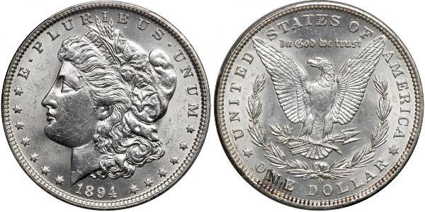 1 Доллар США (1776 - ) Серебро 
