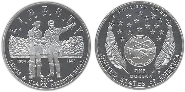 1 Доллар США (1776 - ) Серебро 