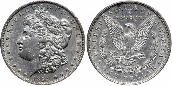 1 Доллар США (1776 - ) Серебро 