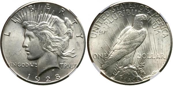 1 Доллар США (1776 - ) Серебро 
