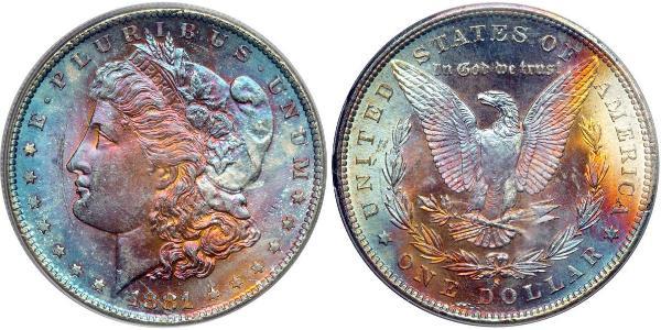 1 Доллар США (1776 - ) Серебро 