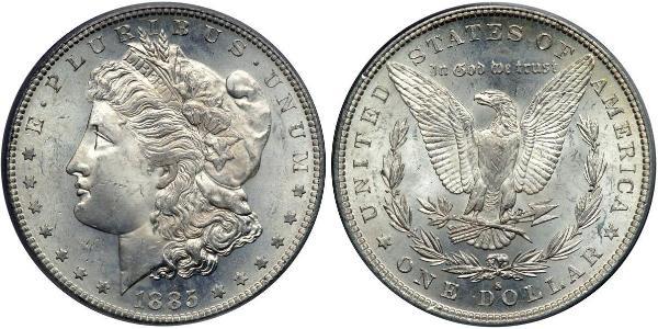 1 Доллар США (1776 - ) Серебро 